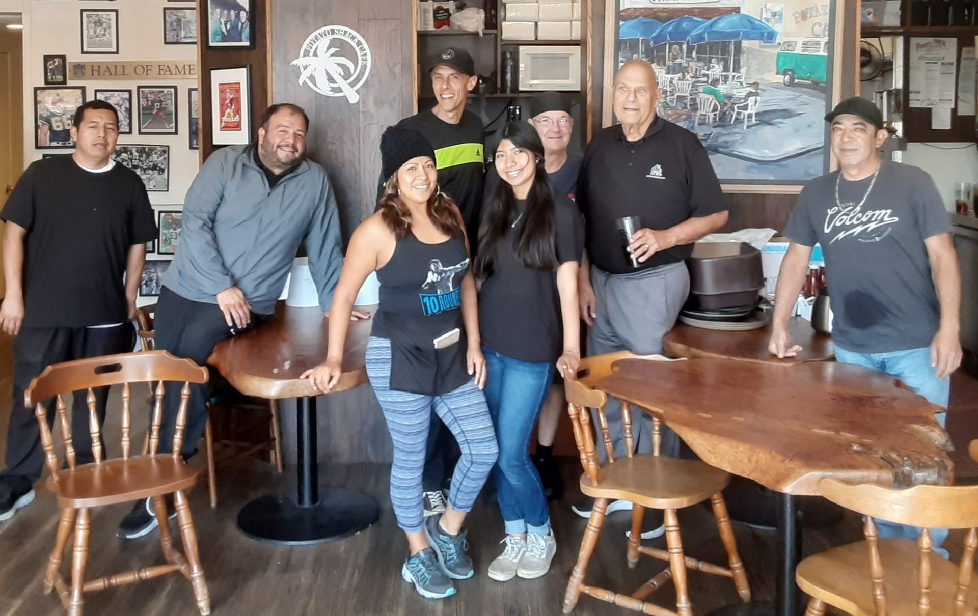 Potato Shack Café staff celebrating 40 years